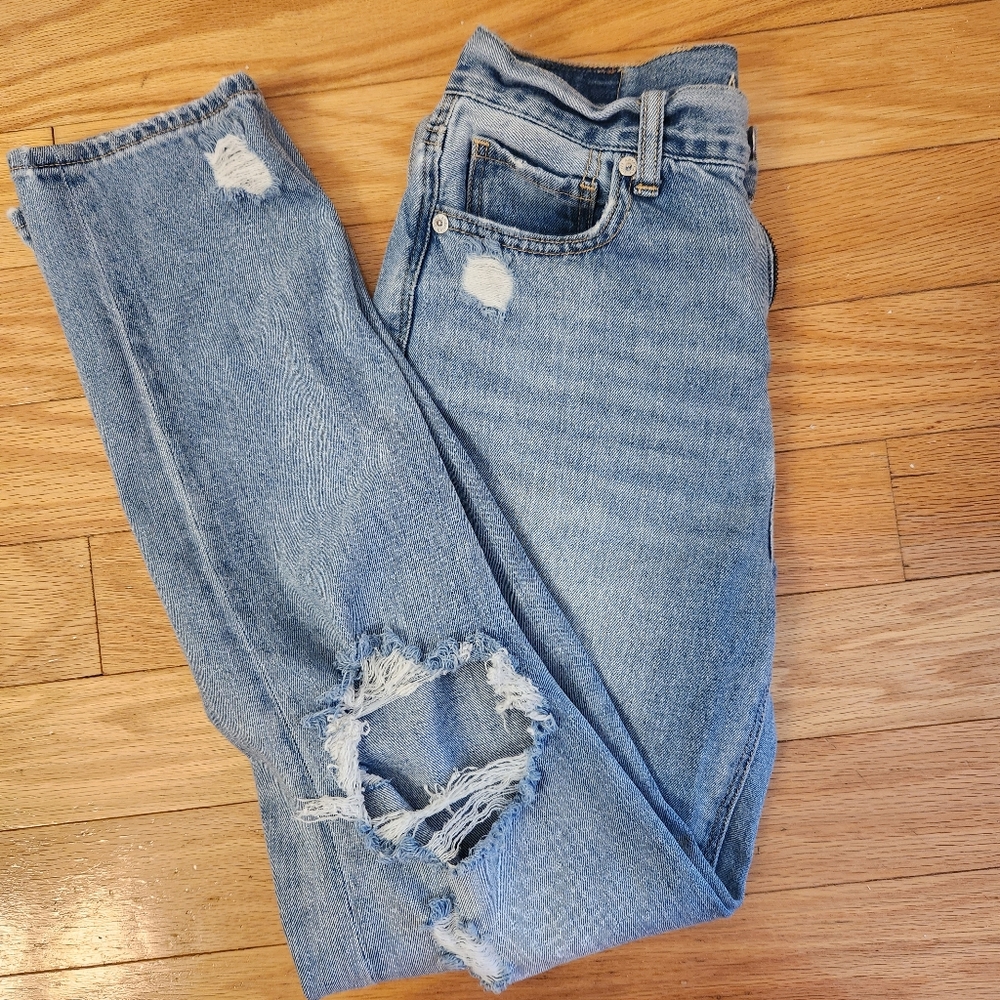 AE Womens Distressed American Eagle Jeans